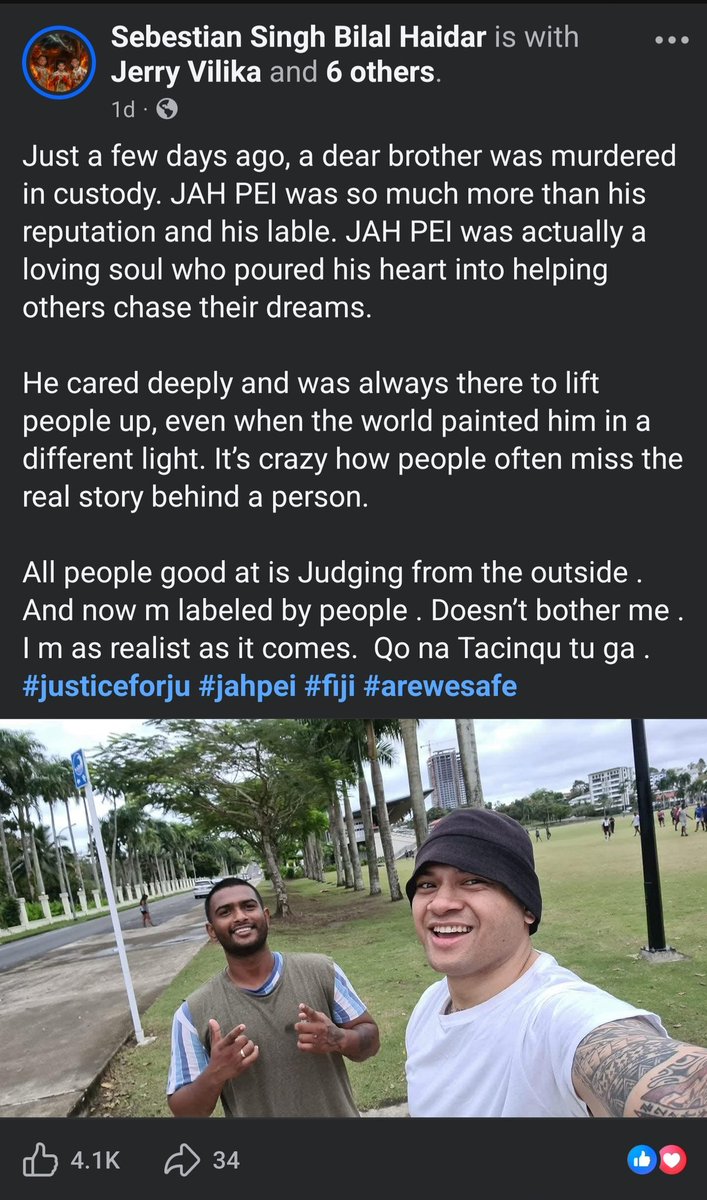 teri_kila's tweet photo. Of course, woman-beater Singh would say that about him 🙄 

I dont support him being killed in custody but trying to change the narrative of who he was is some mate-ni-mona type shit. The world didnt paint him in a different light, his actions did, you dumbass 🤦🏽‍♀️ https://t.co/yCQtLWzG7f