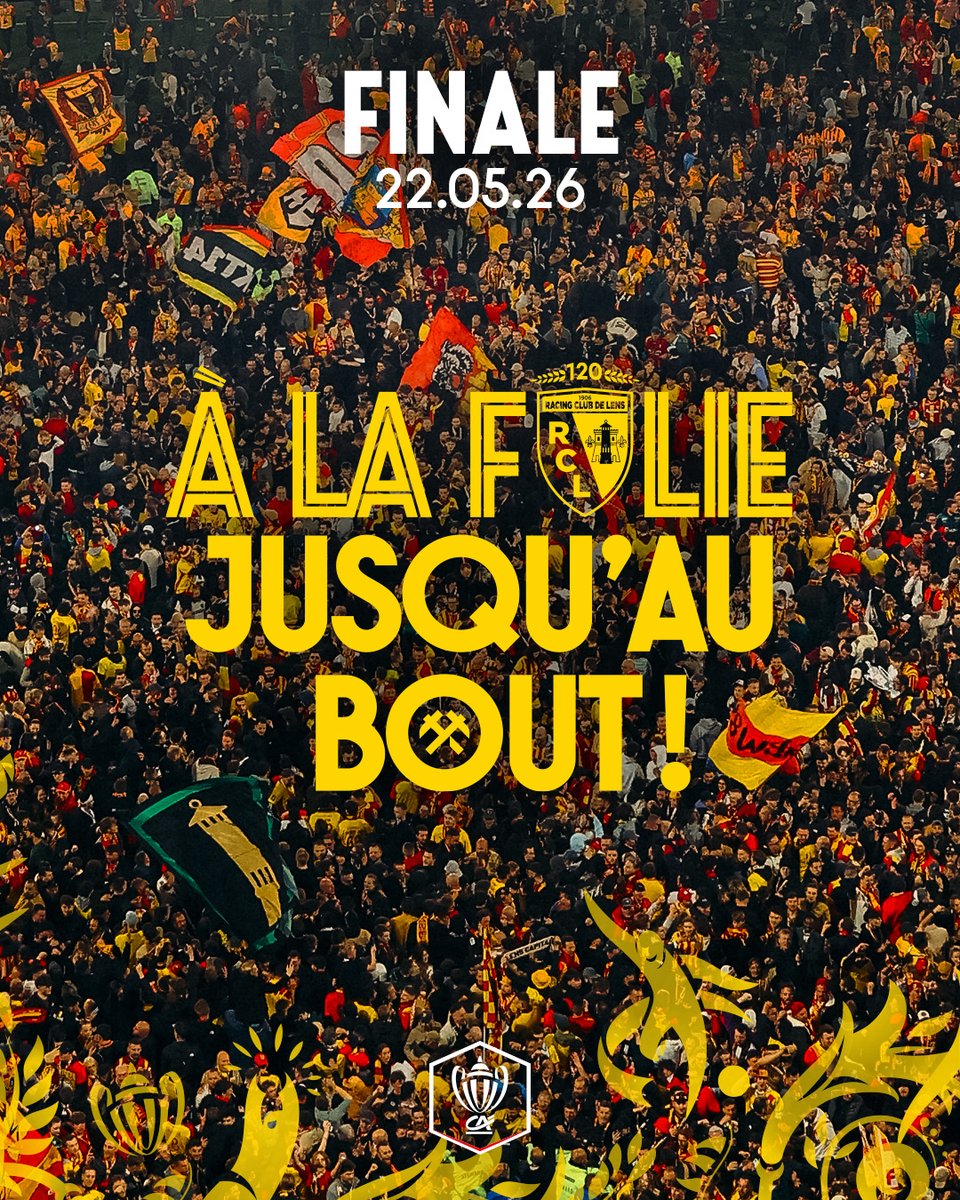 𝗔̀ 𝗟𝗔 𝗙𝗢𝗟𝗜𝗘, 𝗝𝗨𝗦𝗤𝗨'𝗔𝗨 𝗕𝗢𝗨𝗧 ! 🤩

#FiersDEtreLensois #RCLTFC #FinaleCDF