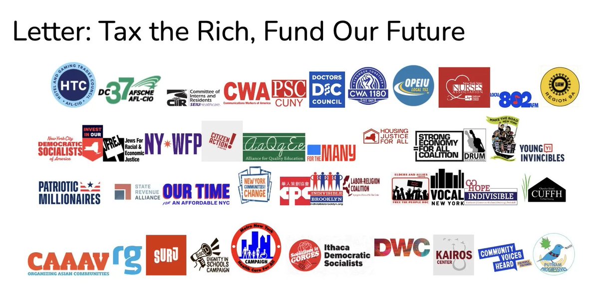 Supporters of my bill with <a href="/Gonzalez4NY/">Kristen Gonzalez</a> to tax NYC's wealthiest corporations &amp; raise $1.75B:
<a href="/NYHTC/">Hotel and Gaming Trades Council</a>
<a href="/DC37nyc/">District Council 37 #UnionStrong</a>
<a href="/UAWRegion9A/">UAW Region 9A</a>
<a href="/CWAUnion/">CWA</a>
<a href="/nynurses/">NYSNA</a>
<a href="/cirseiu/">CIR/SEIU</a>
<a href="/PSC_CUNY/">PSC/CUNY</a>
<a href="/DoctorsCouncil/">Doctors Council SEIU</a>
<a href="/CWA1180/">CWA Local 1180</a>
<a href="/opeiu153/">OPEIU Local 153</a>
<a href="/Local_802_AFM/">Local 802 AFM</a>

Opponents of our bill:
Donald Trump

Which side are you on?