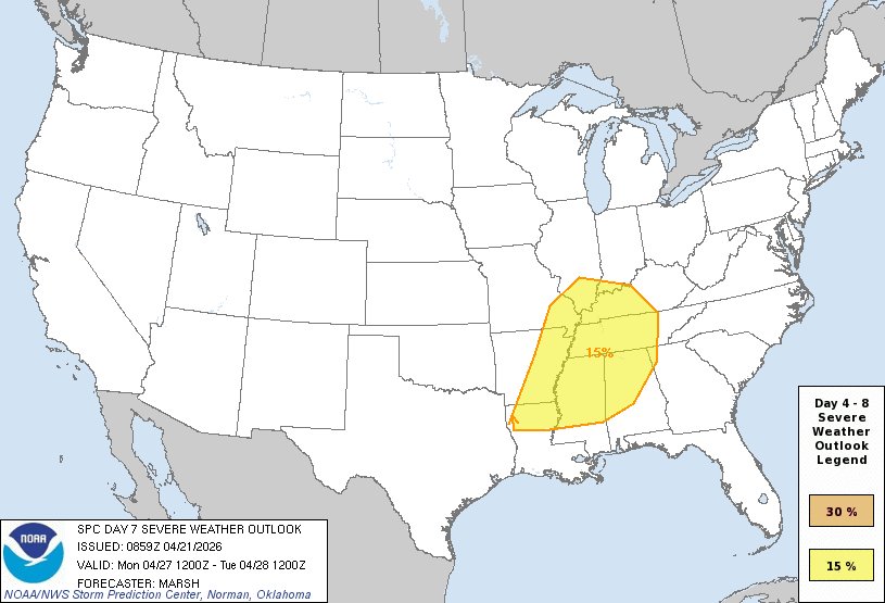 JacksonCymerman's tweet photo. Severe weather chances return to the Golden Triangle on Monday. #mswx https://t.co/sOwgwMEy96