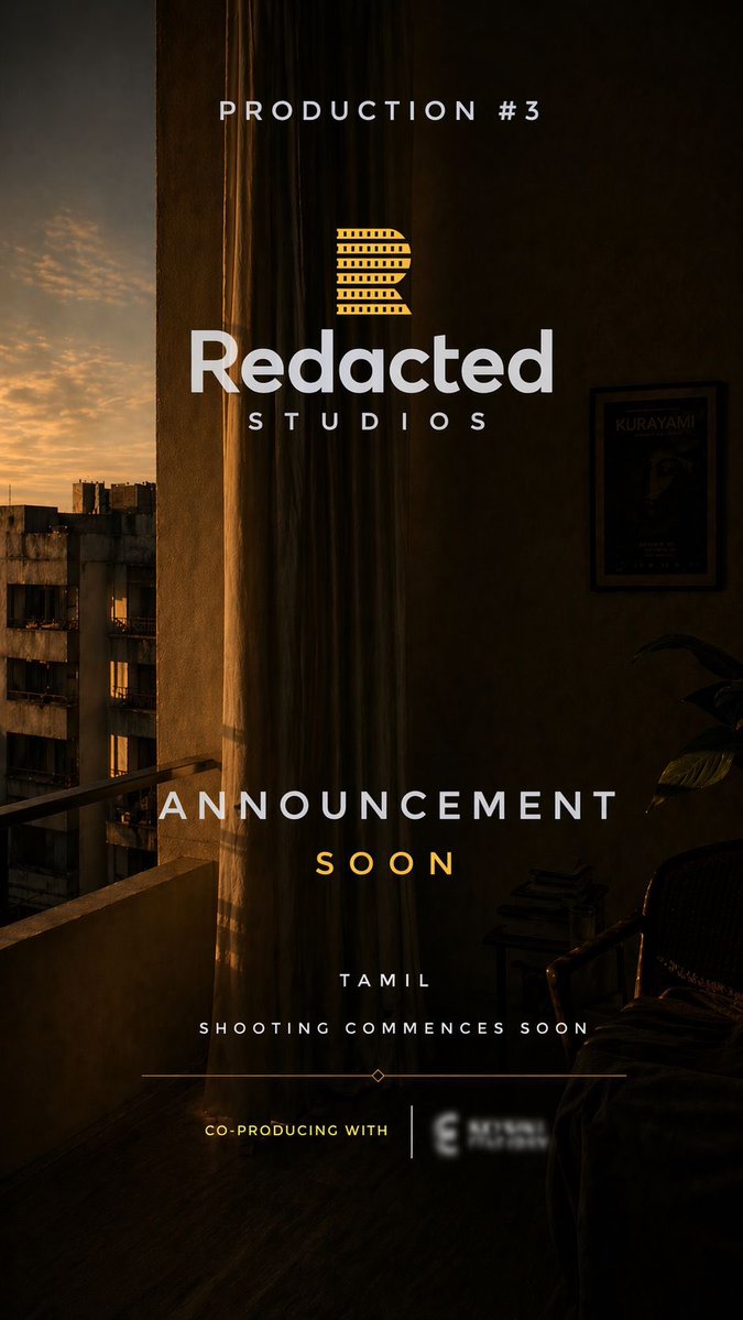 RedactedStud1os's tweet image. Announcing #3 soon following the success of #1 Swari Agra and #2 Superhero (pre theatrical) 

Super excited for this one 🎥