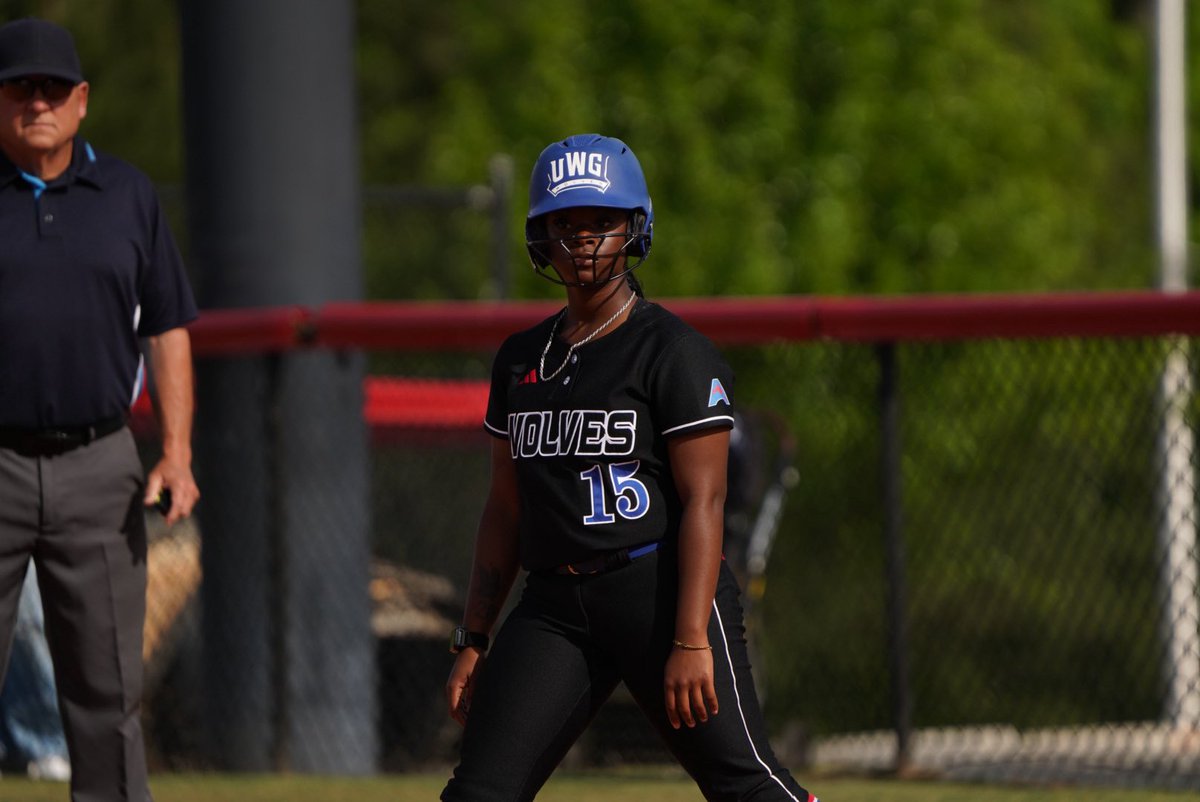 UWGSoftball's tweet photo. Speed Kills 😮‍💨

Wolves trail 2-1

#BuiltForMore https://t.co/BwB7HO0uaA