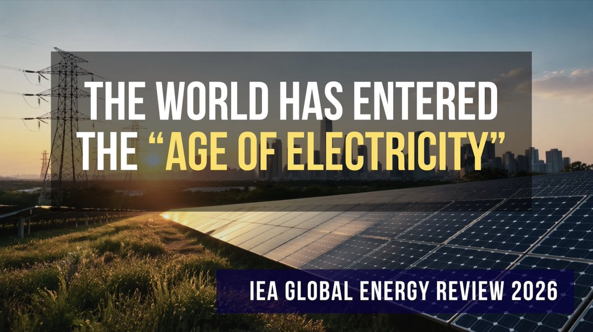 GruppoKenergia's tweet photo. Si dice da sempre che il #solare cresce. #IEA oggi dice che nel 2025 è stato la prima singola fonte di crescita dell’offerta energetica globale. La transizione cambia scala: ora contano metodo, reti e qualità dei progetti. @RainWRecovery @gsimoni1 👇🔗https://t.co/riu6mapFZ6 https://t.co/iA7tCyoXx6