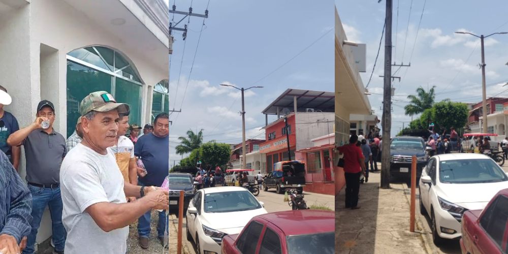 Presencia_MX's tweet image. #Protesta en #LasChoapas por fallas de CFE
Habitantes de 72 comunidades rurales de Las Choapas protestaron en oficinas de #CFE 
Denuncian #apagones, tarifas altas y daños en sus equipos. Tras diálogo, acuerdan reconexión de línea y mantenimiento.
presencia.mx/nota.aspx?id=2…