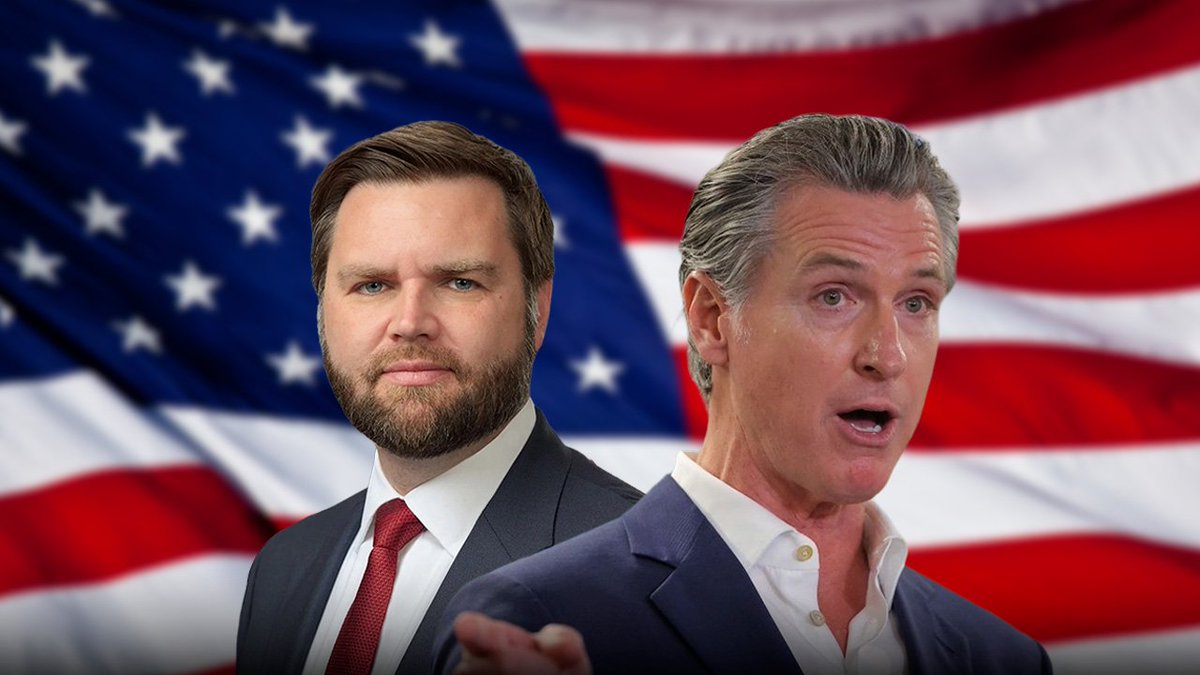 rawsalerts's tweet image. 🚨 #BREAKING: JD Vance &amp;amp; Gavin Newsom now virtually tied for the first time in the 2028 Presidential Election.