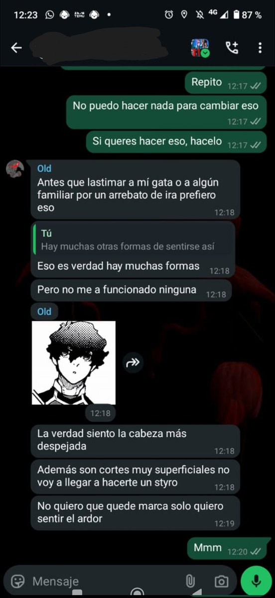 Mi amiga <a href="/krysthxz/">𐔌 ݂۫ K͡iara ˙ ɞ🩵🪽</a> me mandó esta captura en dónde Old dice que se cortaba para evitar hacerle daño a su gata, lo que confirma que Old si hizo maltrato animal.... #okegom #funamusea