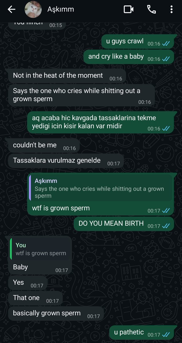spawnrausage's tweet photo. grown sperm = baby https://t.co/N15MJe2tXE