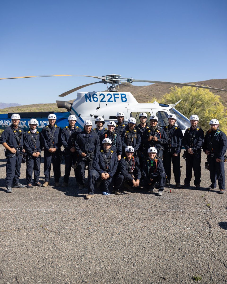 PHXFire's tweet image. Congratulations to the newest graduates of Technical Rescue Team (TRT) Class 2026-1!

We’re proud to recognize the 17 #PHXFire members who have officially joined the ranks of TRT.

Welcome to the team! 👏
#TechnicalRescue #TRT
