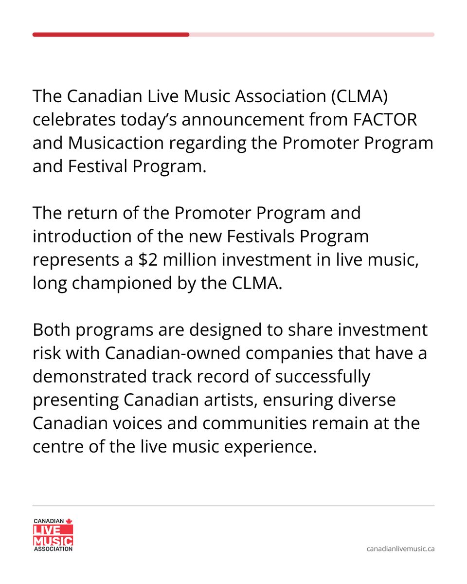 Canadian Live Music Association tweet media