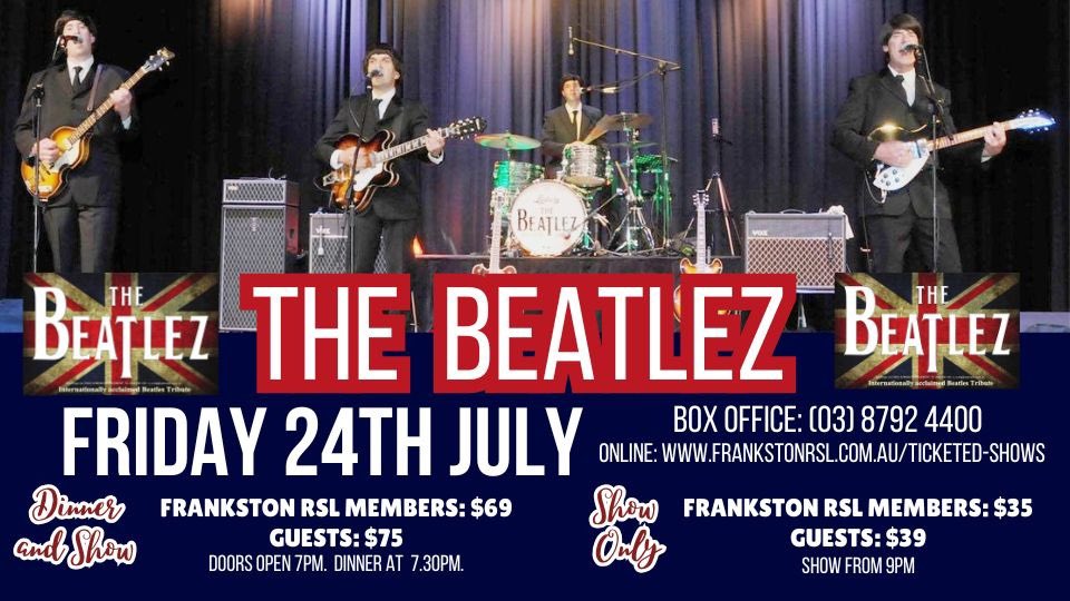 theAusBeatlez's tweet photo. The Beatlez live at Frankston RSL.  Book now at https://t.co/hA5REQYrym https://t.co/IIsX3g2h9q