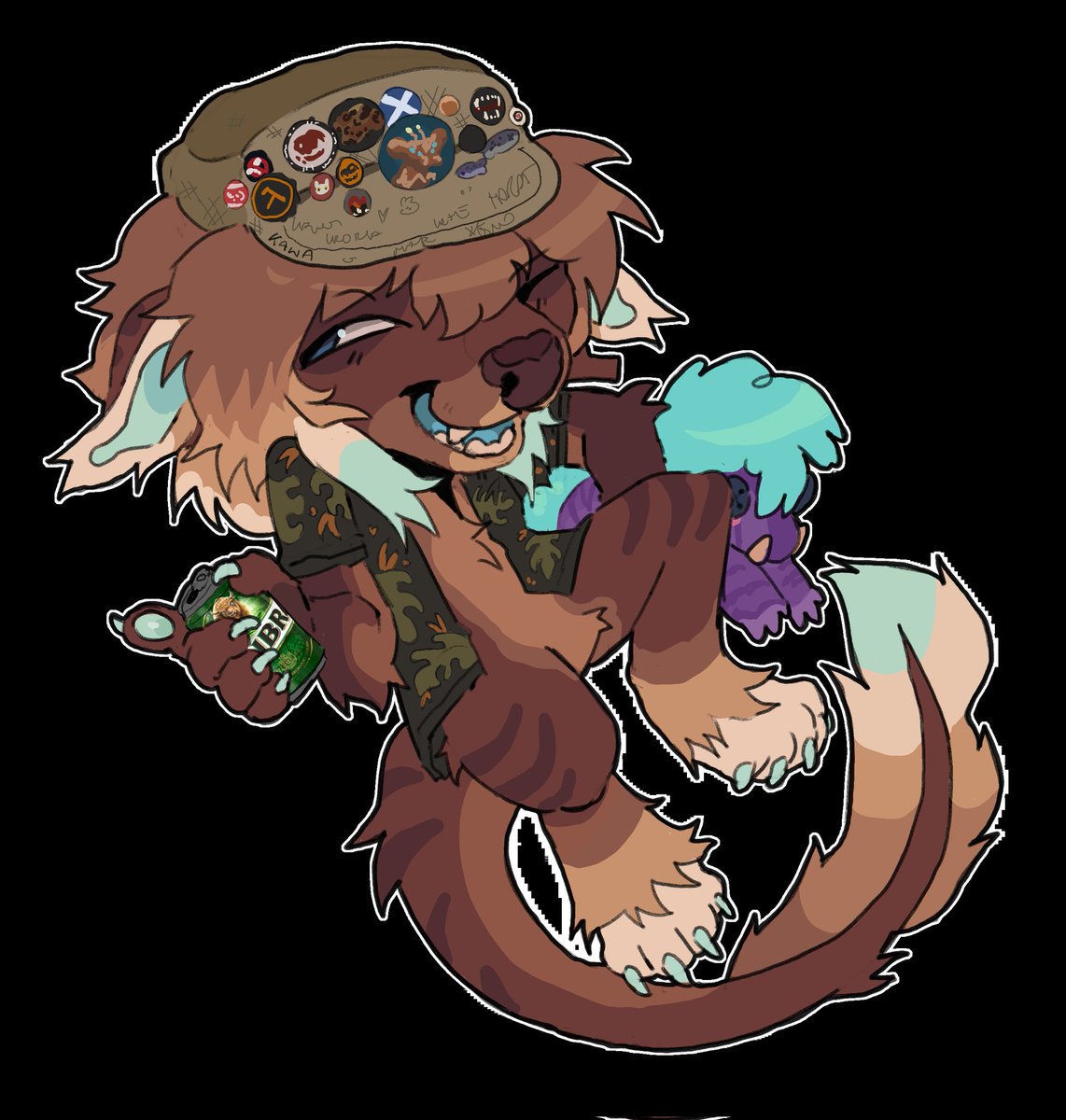 HAPPY BIRTHDAY <a href="/BluDef69/">BluDef</a> !!!!! old fuck #furryart #chibi