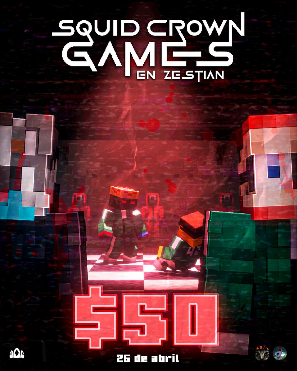 🔥 SQUID CROWN GAMES LLEGA A <a href="/Zestian5/">Zestian</a> 🔥

Este domingo 26 prepárate para vivir la locura total 👀🦑
👥 200
💸 $50 en premios
🎮 5 partidas intensas
🤝 De la mano de <a href="/Tlprenzoo/">Tlprenzo</a>  y <a href="/Stoner_beas/">iep_stoner</a> 

📩 Anótate: discord.gg/crownstudios

⚠️ Cupos limitados… la competencia no perdona.