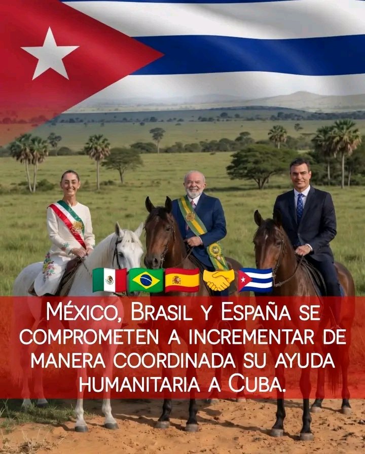#CubaNoEstáSola 
Venceremos.
#CubaEstáFirme