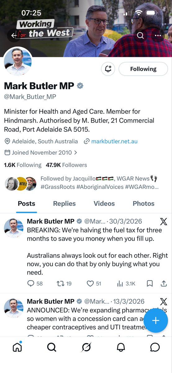 schitzoziris's tweet image. G’day #Health Minister #MarkButler  🤘are you muting your X Twitter Posts so I don’t get to see recent posts ! 30/3/2026 is the most recent I can see ! Is that Denial of a Service provided to others; under the #DisabilityDiscrimination Act 1992 ? #NDIS #ABCnews