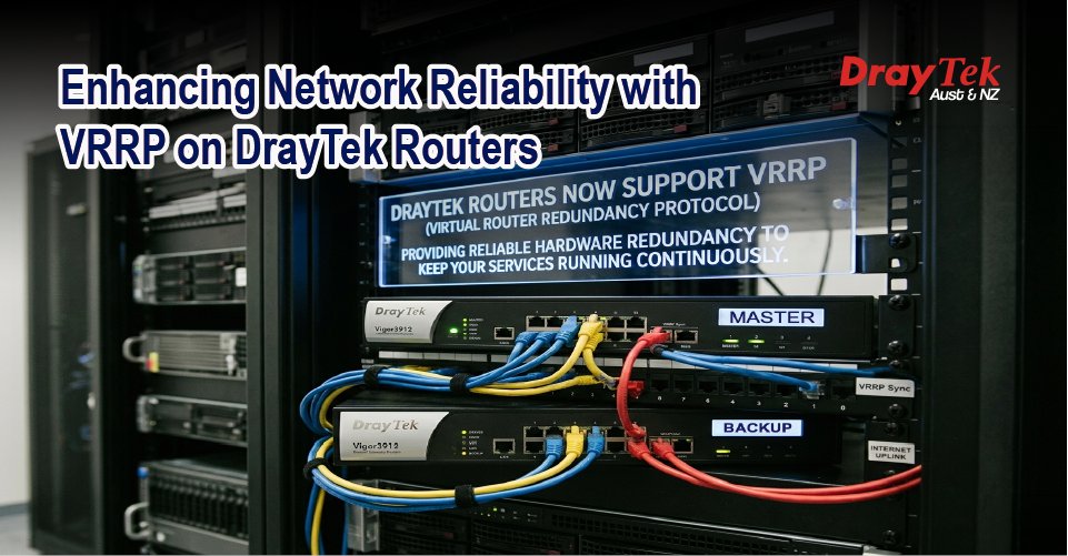 draytek's tweet photo. Enhancing Network Reliability with VRRP on DrayTek Routers
https://t.co/tUAsZoyCiO https://t.co/6Y3ZBkhRBG