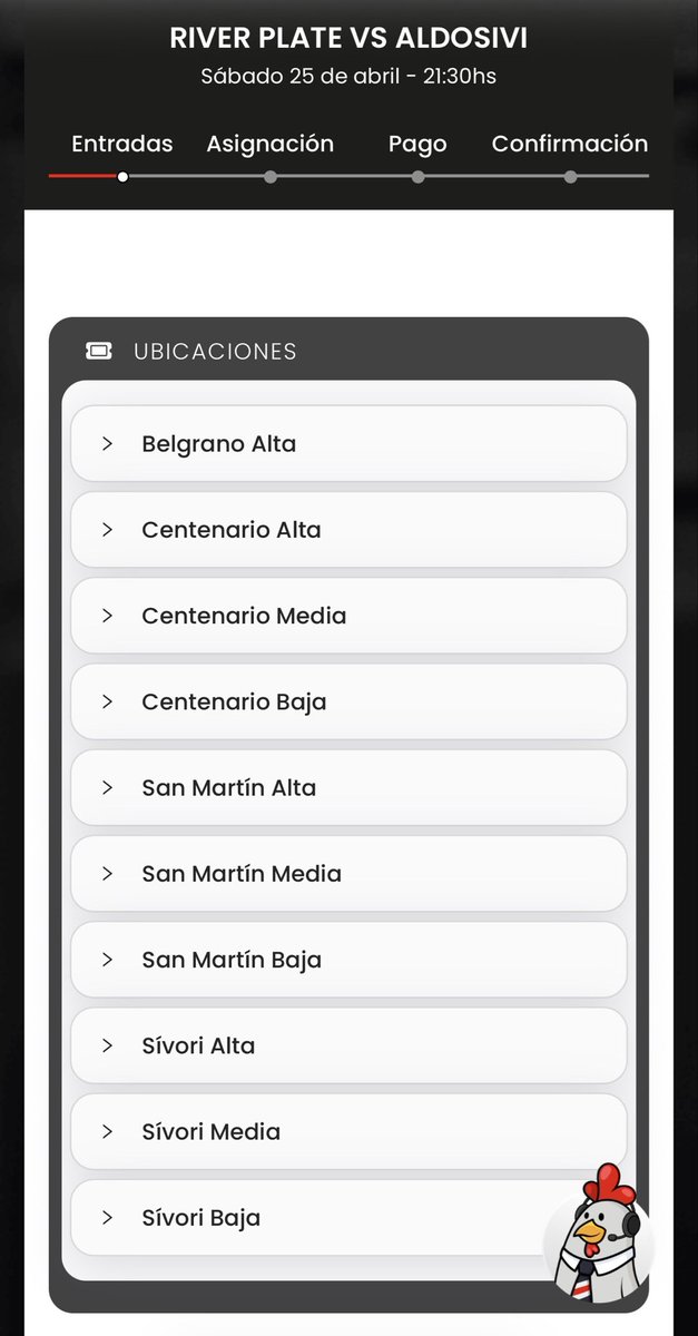 🏟️ Venta de entradas | River vs. Aldosivi

Hoy aparecieron populares Sívori y Centenario baja ($0) disponibles para socios plenos y simples.

Todo en River ID 👈🏼