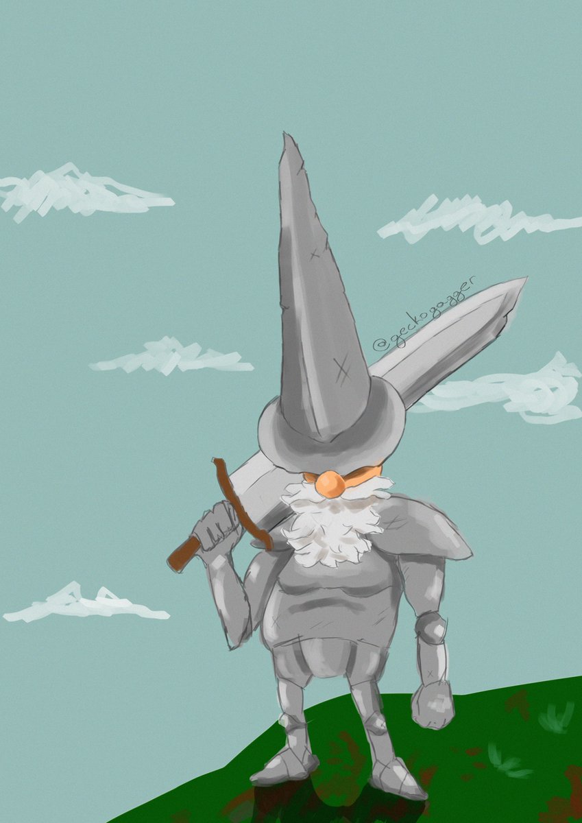 GeckoGagger0's tweet photo. You've been gnomed (by gnome knight) art by me  

#art #digitalart #artsky #dnd #gnome #knigh #bighat #oc #originalcharacter #firstpost #sketch #quicksketch #digitalsketch https://t.co/dVmc8pEvvY