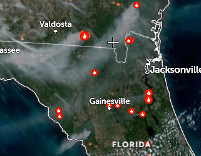 alextropicalwx's tweet image. Needless to say, it is not looking good for much of central and northern FL continuing into today. A wildfire outbreak is currently active in northern FL, and it is likely more will grow and spread across the region. #flwx #wxtwitter #Florida