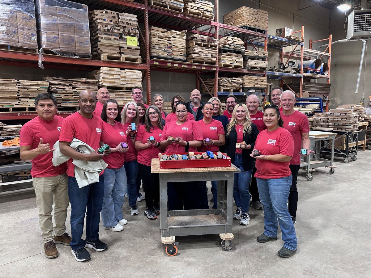 Some of the best workdays don't happen at a desk.

WCF team members recently volunteered with Tiny Tim's Foundation for Kids, assembling wooden toy cars that will land in the hands of children who could use a little extra joy right now.

A huge thank you to Tiny Tim's for letting