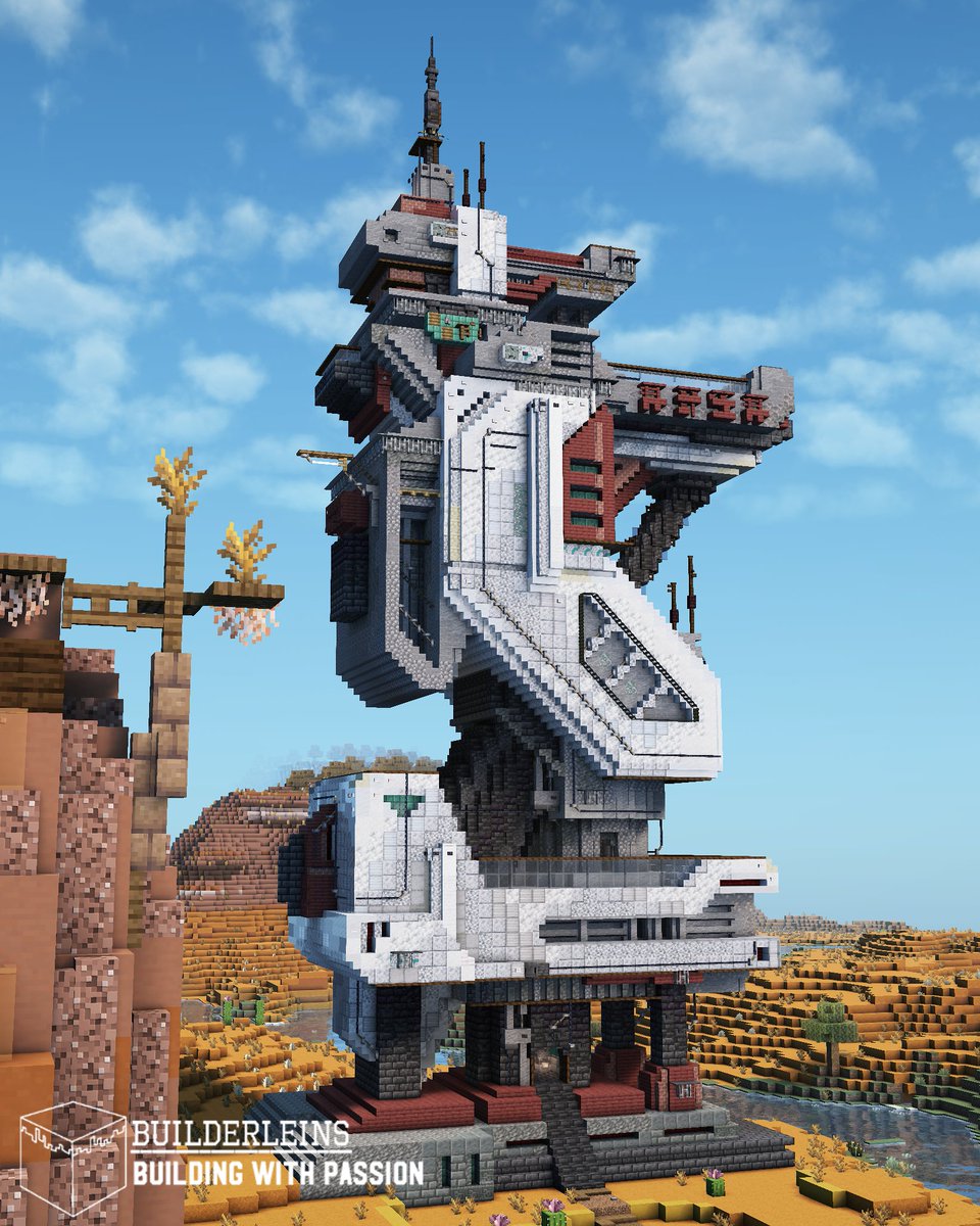 Builderleins's tweet image. Apex Protocol 
rate this build from 1-10 in the comments!😬
-
I'll post the version without Shaders later here, stay tuned. 
-
The build took like 16h with full interior. 

#minecraft #minecraftbuilds #minecraftbuilding