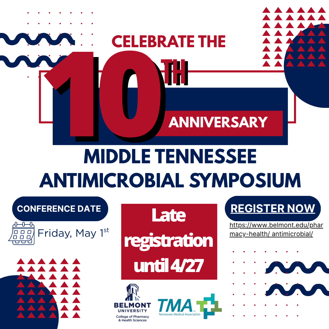 MTASsymposium's tweet photo. Join us in Nashville and become part of the MTAS family! Late registration is open until April 27th.
https://t.co/lsIhkYrEbR

#antimicrobialstewardship
#MTAS2026
@pcpatelpharmd 
@Ashlan_Kunz
@mjwingler
@AthenaLVHobbs https://t.co/gVldPDyWr9