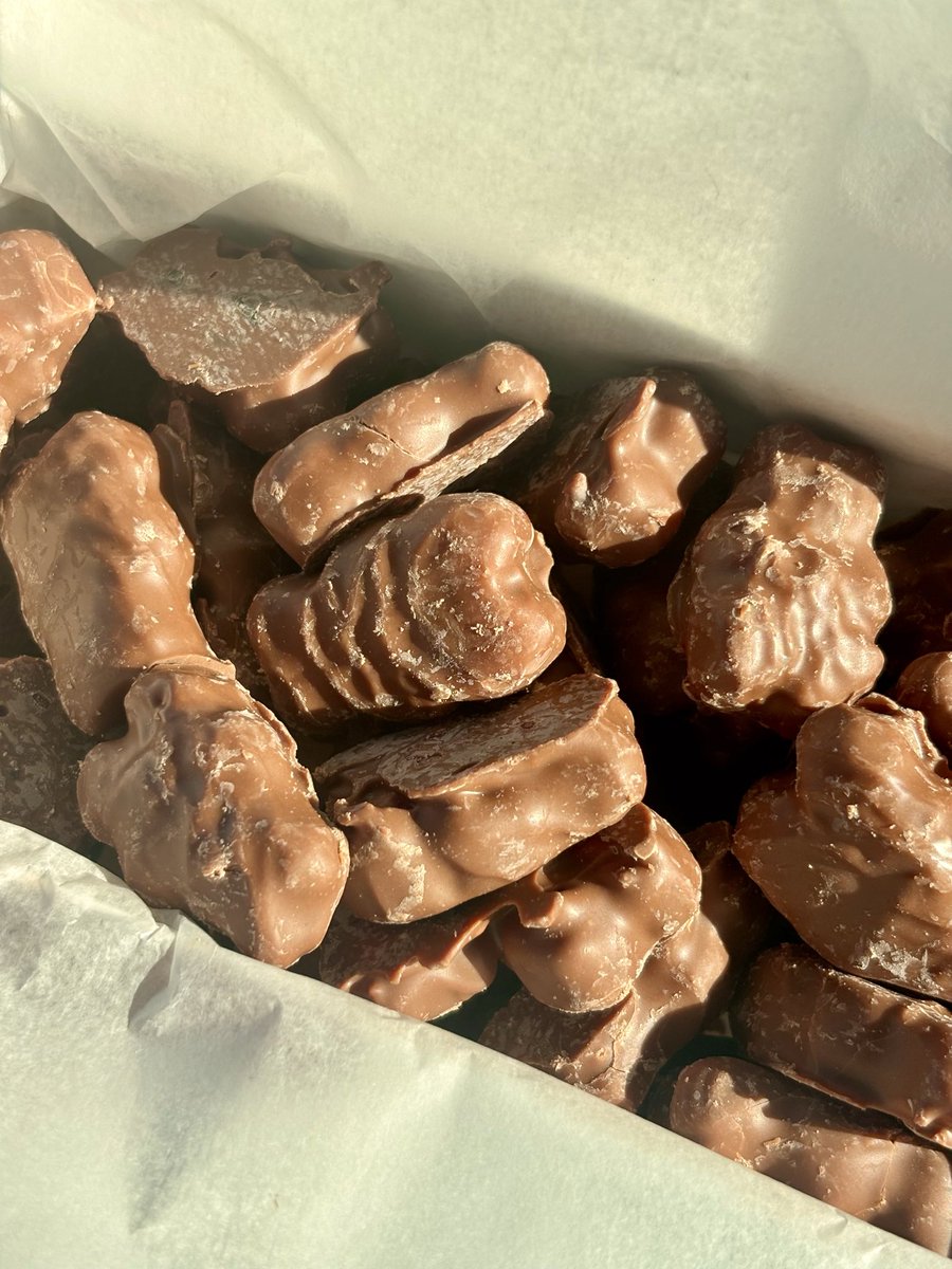 sadricecakes's tweet image. almost bought a new sweatshirt but i bought chocolate covered gummy bears and fudge from a local chocolatier instead #priorities