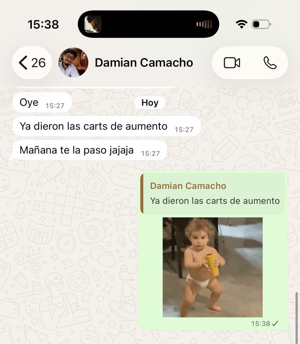 feeraseee's tweet photo. Me aventé un puente bien Perron y regresaré para ver mi carta de aumento. 
K BIEEEEEN https://t.co/dGALlzzwu1