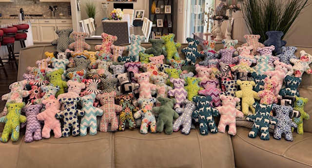 tipoflasvegas's tweet photo. A huge thanks to the Relief Society of the Tule Springs Stake of The Church of Jesus Christ of Latter‑day Saints for the handmade bears they created. These super‑huggable, incredibly cute bears will be placed into the arms of children (and adults!) facing their hardest moments. https://t.co/ZdzOcjlPXu