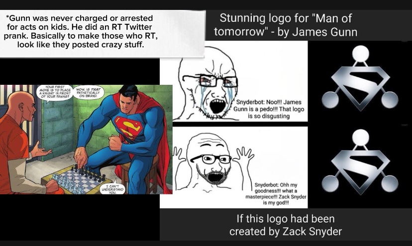 MovieHubBub's tweet image. #snyderverse is done.

#DCU #ManOfTomorrow is active.

James Gunn. Winning. 🥇