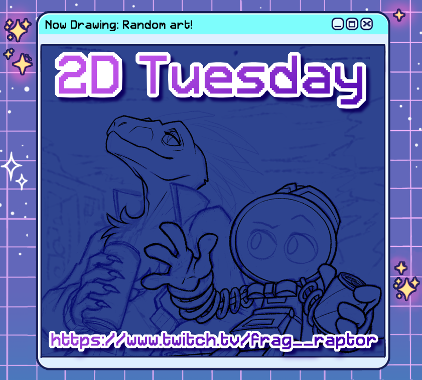 Frag_Raptor's tweet image. It's a lovely 2D Tuesday today and we're going to make the best of it 💙Come join me and @KevDnG while we work on some casual arts and have a nice easy vibes kind of day! #artstream #vtuber #Envtuber

✨ Iink beIow!✨