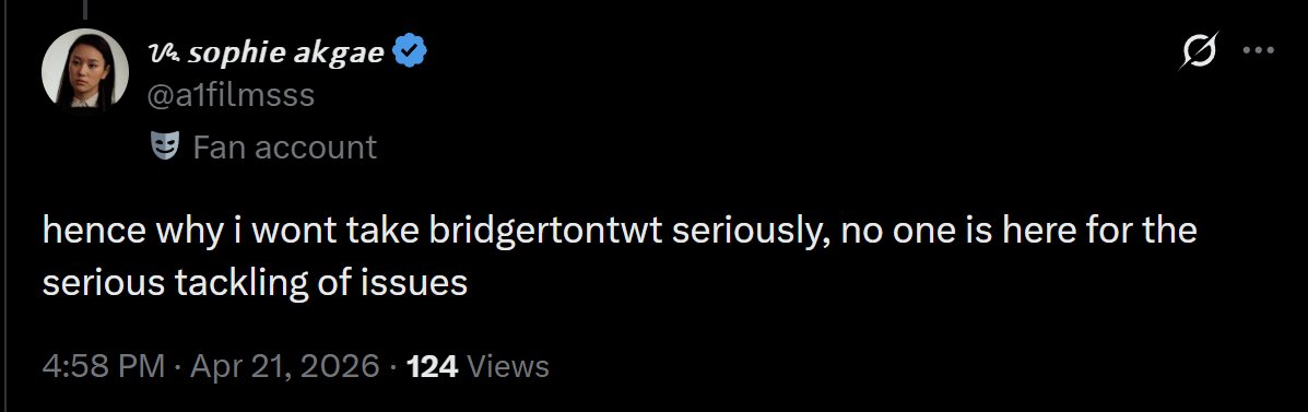 Every single Bridgerton stan needs a psych eval tweet media