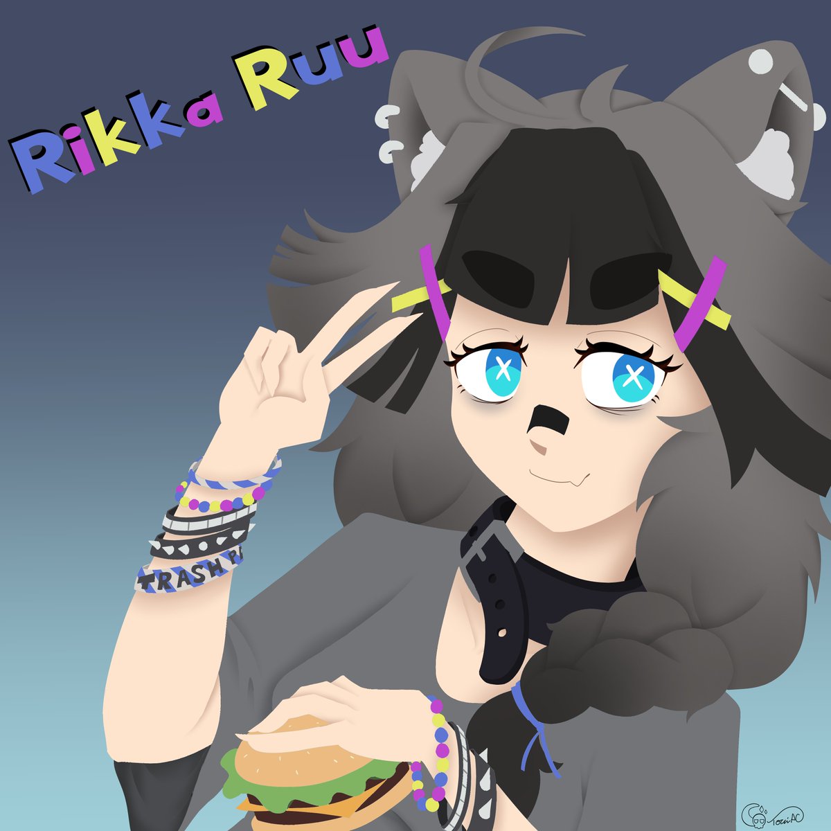 TorinAC's tweet photo. Happy birthday to my friend Rikka!!! Here is some fanart that I drew for her 🙏😔 (lineart version is in replies) https://t.co/7zuQBRpxXI