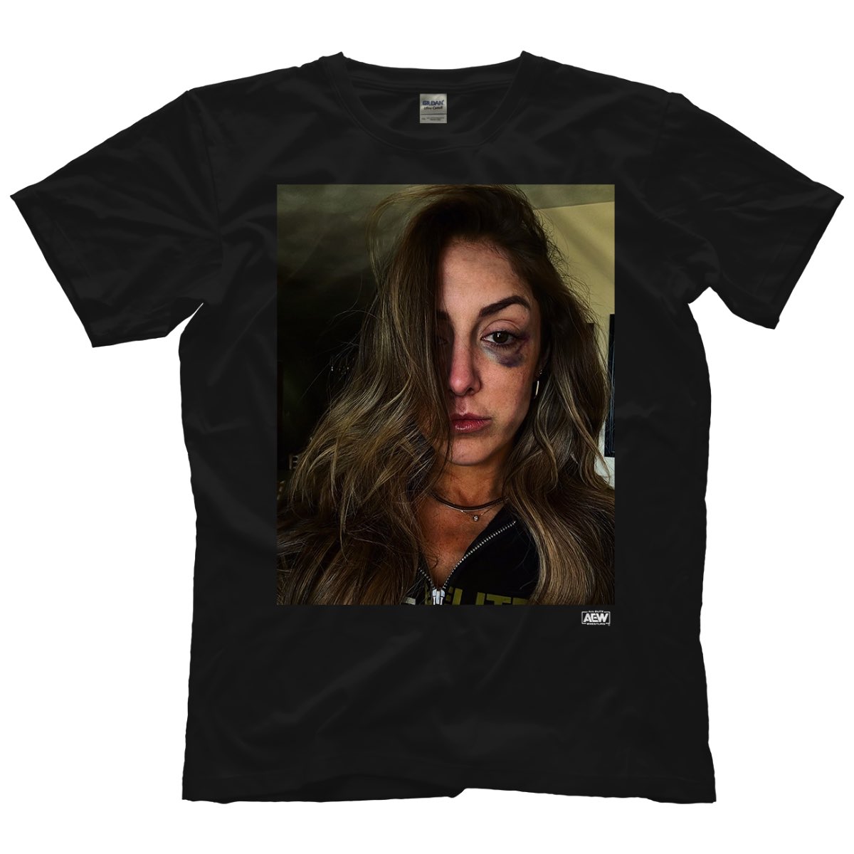 burnedflag's tweet photo. The same AEW merch team that thought this was a good idea for a shirt? https://t.co/xwirOaBVNm
