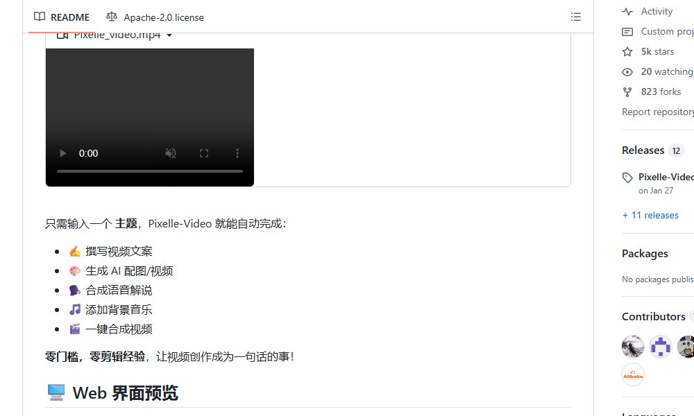 clxymox's tweet image. 🐍 Pixelle-Video
⭐ 74 stars

**"Moteur IA révolutionnaire pour générer des vidéos courtes en un clic !"** 🚀
#GitHub
