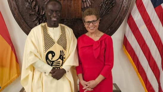 IamNitishSingh's tweet image. Guessing Californians are footing the bill for Gavin's global trips in the guise of promotion of California.
The people of LA likely paid for the Karen Bass trip to Ghana around the time of the fires #TheFive