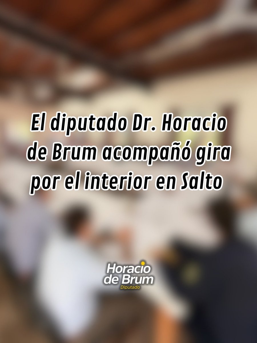 Diputado Horacio de Brum tweet media