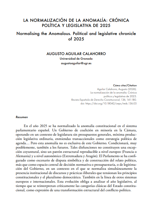 Revista Española de Derecho Constitucional tweet media