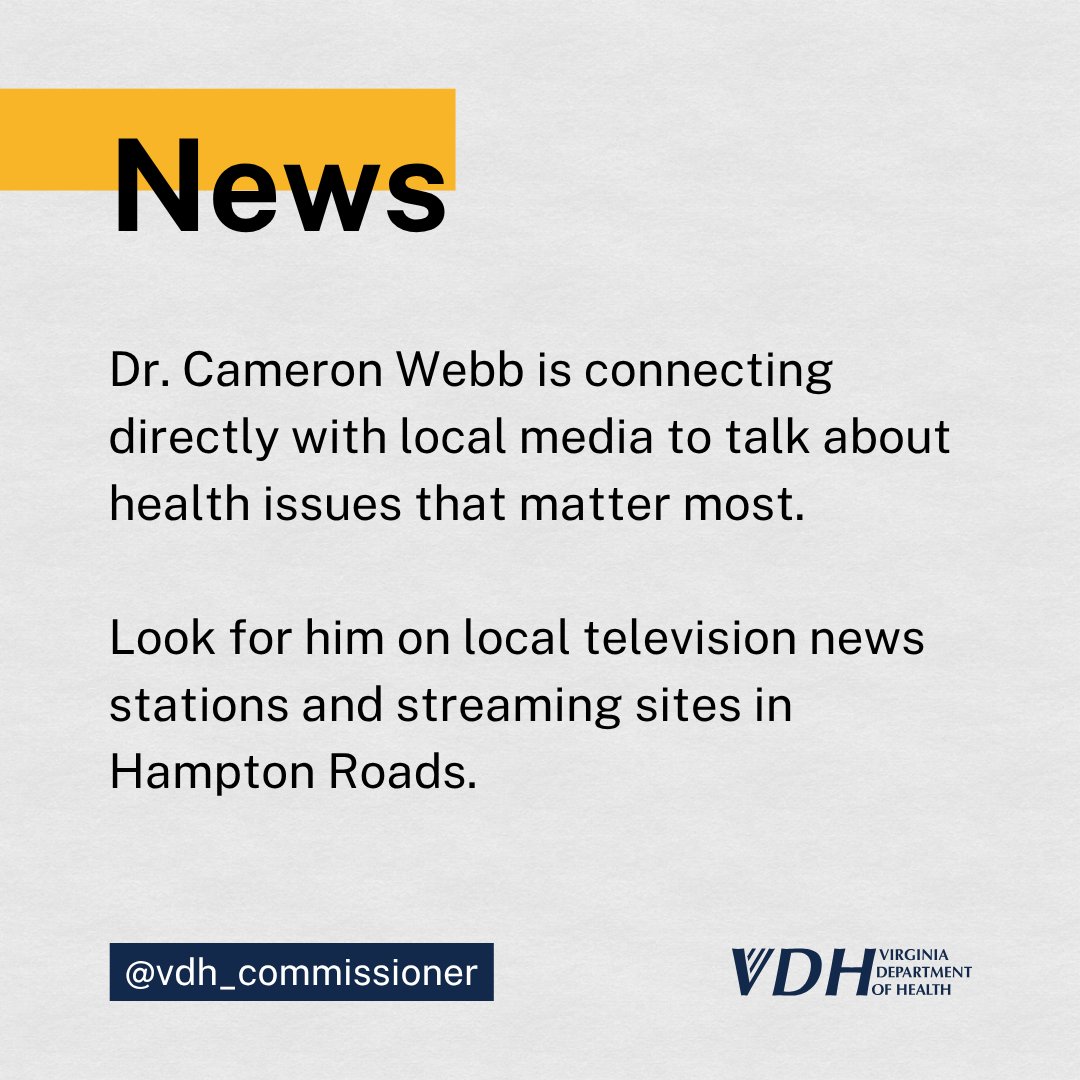 Va Dept of Health tweet media