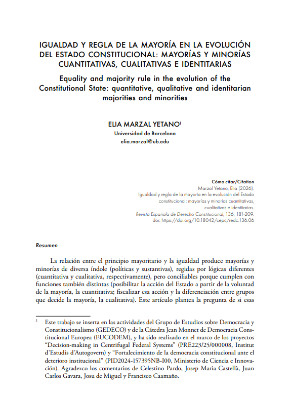 Revista Española de Derecho Constitucional tweet media