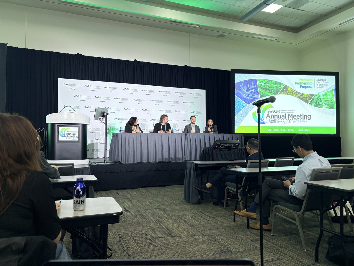 Adhamhalaoui1's tweet photo. It was a pleasure to serve as a moderator for the grant writing session at @AACR  2026 annual meeting. Sharing insights as a grant recipient, hearing tips from grant reviewers, and answering questions of current and future grant applicants. https://t.co/WFHl16ljjr
