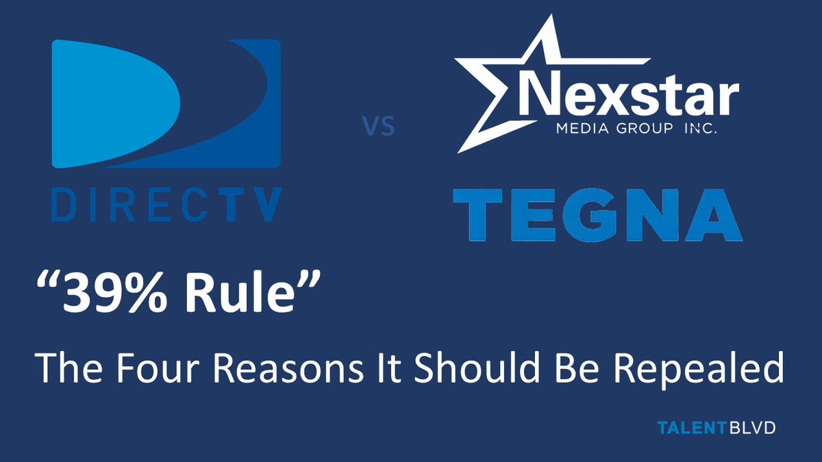 MikeAMcNamara's tweet photo. The 39% national audience reach cap—set by the Federal Communications Commission—was built for a media landscape that no longer exists.

Check this link to the full article and the four reasons the 39% rule should be repealed 👇

👉 https://t.co/vQsLnJ0SvN 👈

Follow @TalentBlvd https://t.co/F8kDXjvpN1