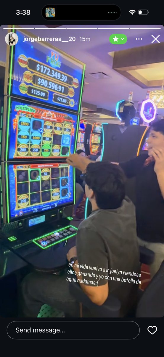 la pantalla del casino cuando acabo de ganar 14 PESOS