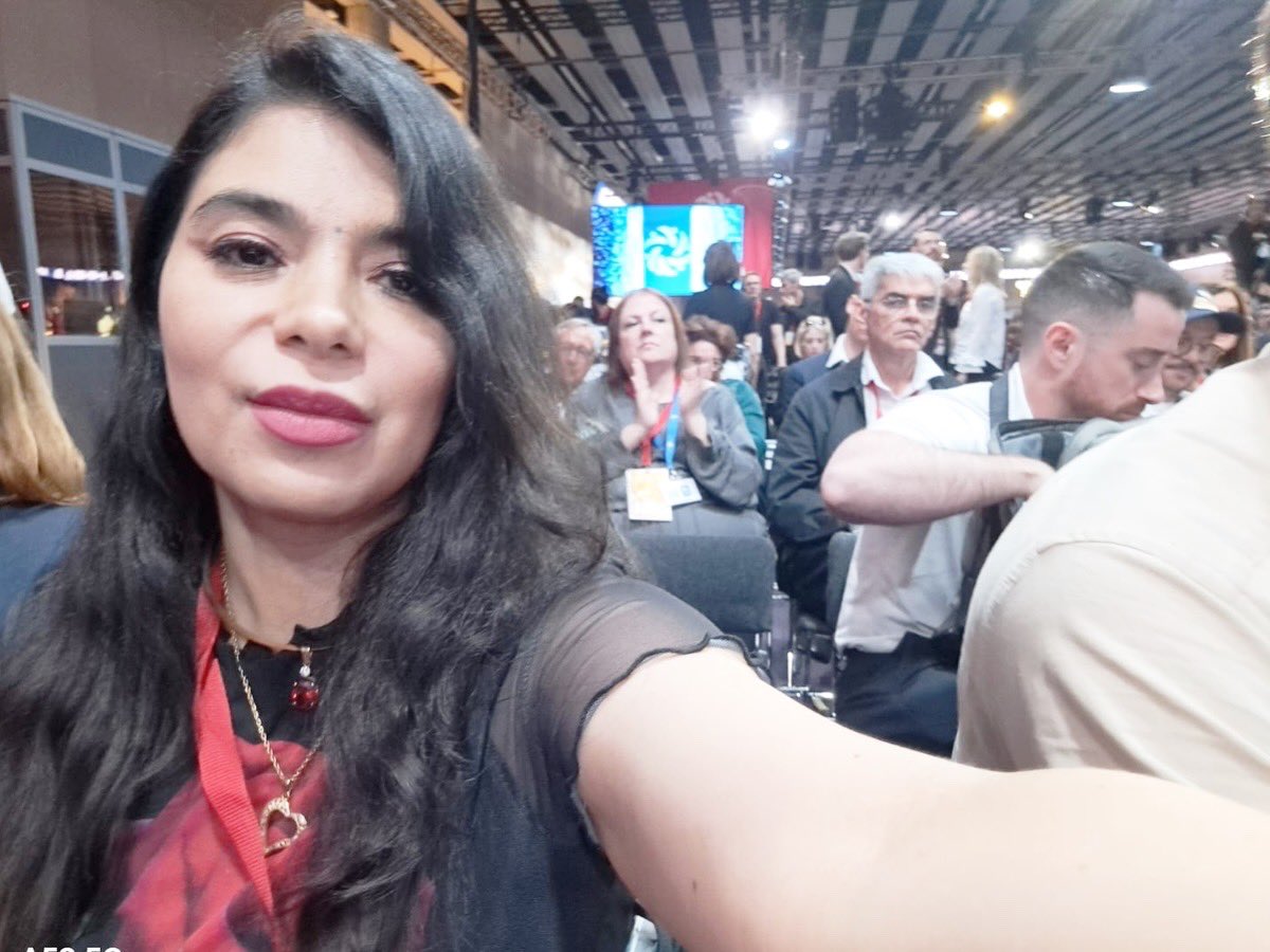 SolidariosABC's tweet photo. Nuestra Directora Zully Pinchi 🇵🇪 , asistió al importante evento internacional @GPMobilisation en la ciudad de Barcelona, España 🇪🇸 donde se debatieron y desarrollaron temas de coyuntura política muy importantes, lo más trascendental fue la voz unísona de los líderes #noalaguerra https://t.co/bNzIb4c3j4