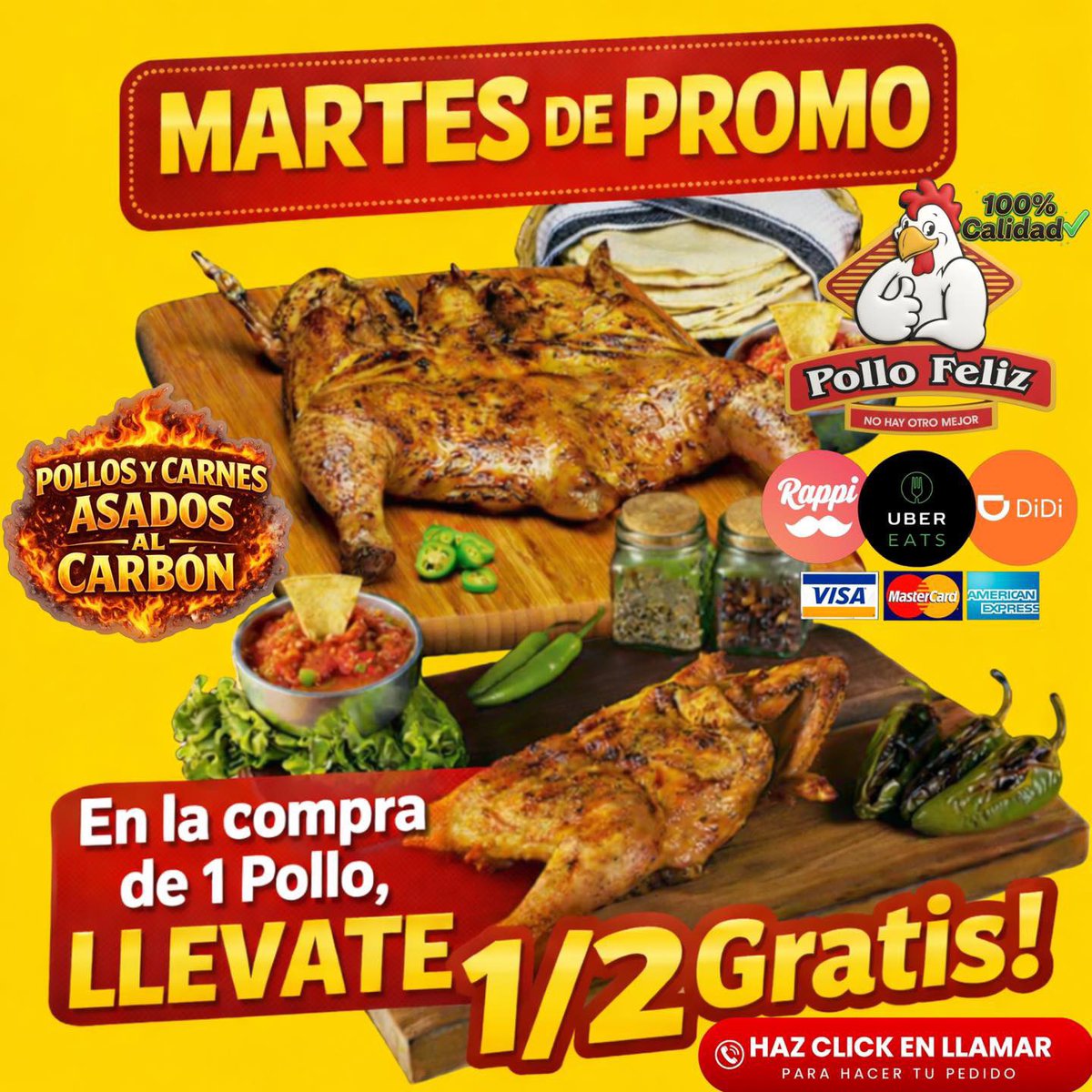 #MARTES 2 Pollos x $319 ó 1/2Pollo GRATIS! ☎️5 de diciembre Tel:2225159 ☎️Aeropuerto:2211906 ☎️Aramara:2097533 ☎️Pitillal:2240474 ☎️Bobadilla:2994541 ☎️Coapinole:2991169 ☎️Infonavit:2259759 ☎️Ixtapa:2810400☎️San José:2952333 ☎️:San Vicente:3222231833 #PuertoVallarta #pv #vallarta