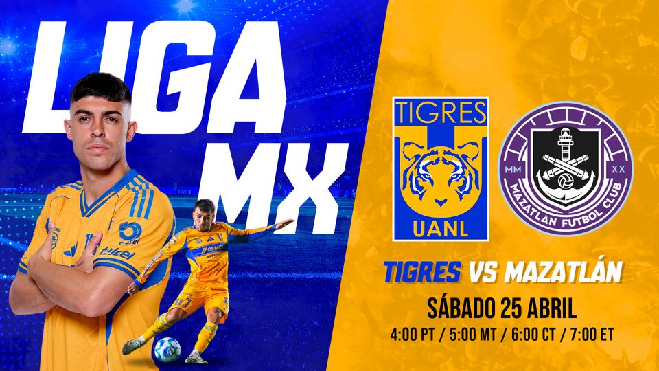 estrellatv's tweet photo. ¡HOY es el día! @TigresOficial 🆚 @MazatlanFC se enfrentan en El Volcán. 

¿Están listos, incomparables? 🐯✨ ¡Acompáñanos a vivir la pasión del futbol! No te lo pierdas en EstrellaTV, ¡la casa de los Tigres!

🔴 Ver GRATIS y EN VIVO aquí: https://t.co/mJAjvIa6Ed https://t.co/AxZjB4R2x4