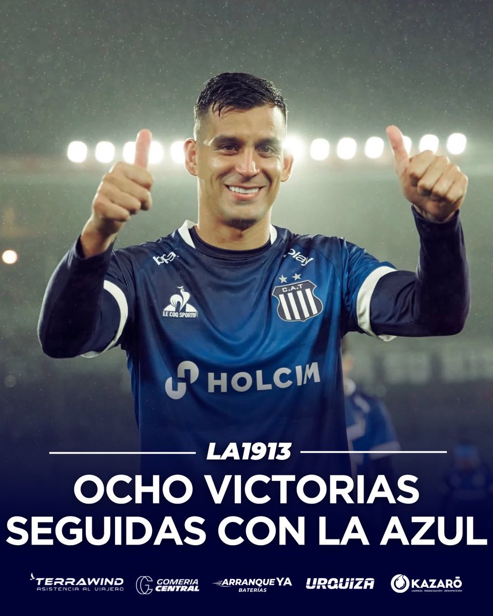 la1913com's tweet image. #Talleres acumula 8 victorias consecutivas utilizando la camiseta alternativa azul, según un dato aportado por el periodista @mauricoccolo.

✅ 2026 vs Riestra 2-0  
✅ 2025 vs Platense 1-0  
✅ 2024 vs Gimnasia 1-0  
✅ 2024 vs Unión 3-1  
✅ 2024 vs Godoy Cruz 1-0