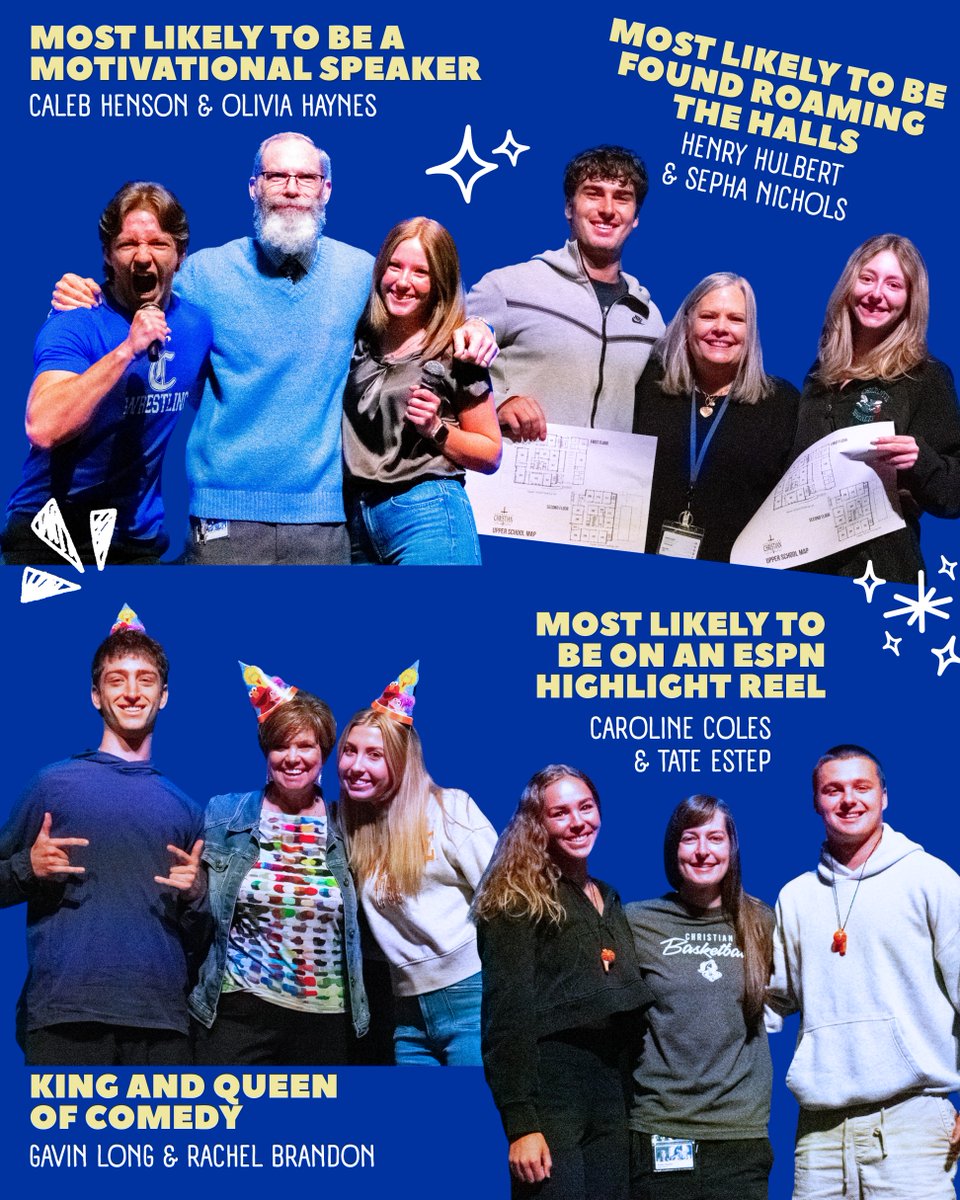 charchristiannc's tweet image. SENIOR SUPERLATIVES 🏆 Love these students and this class... Seniors cast their votes for classmates in this fun tradition, with awards presented by upper school faculty! 

#ccsKnights
#classof2026🎓
📸 Sydney Fox '27