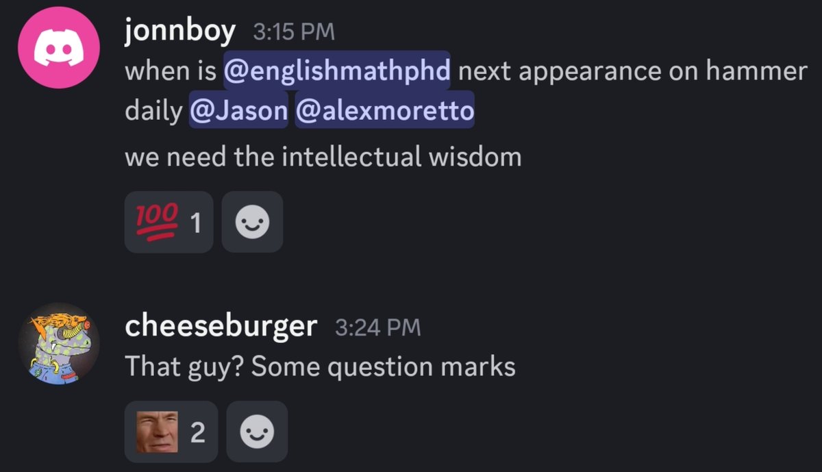 All <a href="/alexjmoretto/">Alex Moretto</a> has to do is ask. All I do from 11 AM - 2 PM (I think that's when all puck talk takes place?) is drink black coffee and listen to great music loudly