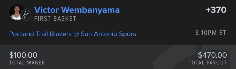 First Basket Bets tweet media