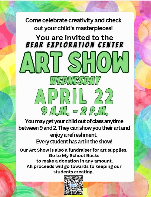 BearExploration's tweet photo. 🎨 + 🎪 = A week full of celebration!
From student creativity at our Art Show (April 22) to honoring our incredible staff during Teacher Appreciation Week (May 4–8) — we’re celebrating what makes Bear Exploration Center special! 🐻 https://t.co/6cqv1pLsjq